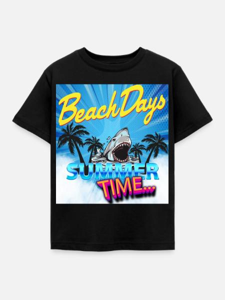 Sommerzeit - Kinder T-Shirt - Schwarz