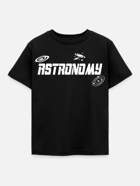Astronomy - Kinder T-Shirt - Schwarz