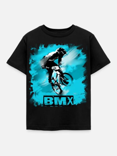 BMX Bike - Kinder T-Shirt - Schwarz