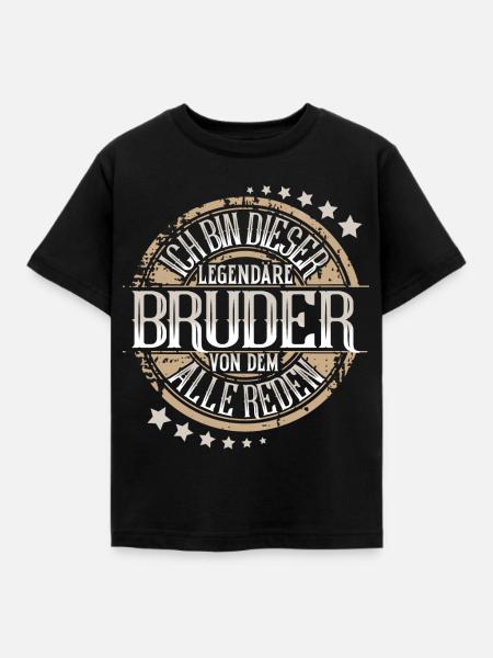 Bruder - Kinder T-Shirt - Schwarz