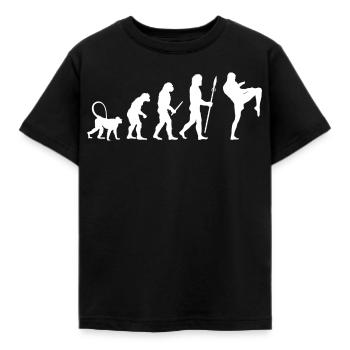 Développement d’un kickboxeur - T-shirt Enfant - noir - Devant - AI Model Kid Female (0cm)