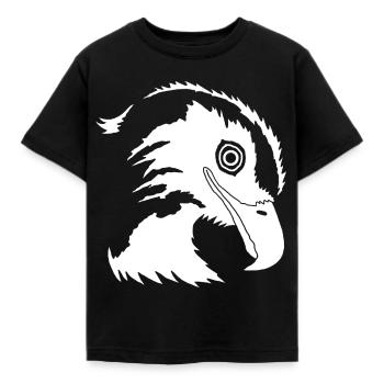 Adlerkopf - Kinder T-Shirt - Schwarz - Vorne - AI Model Kid Female (0cm)