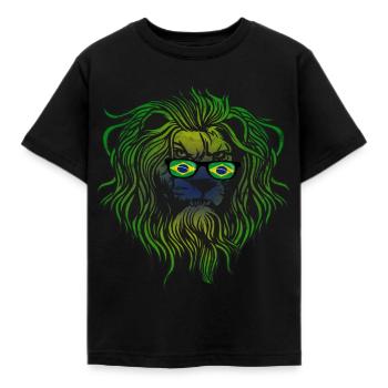 Brazil - Kids' T-Shirt - black - Front - AI Model Kid Female (0cm)