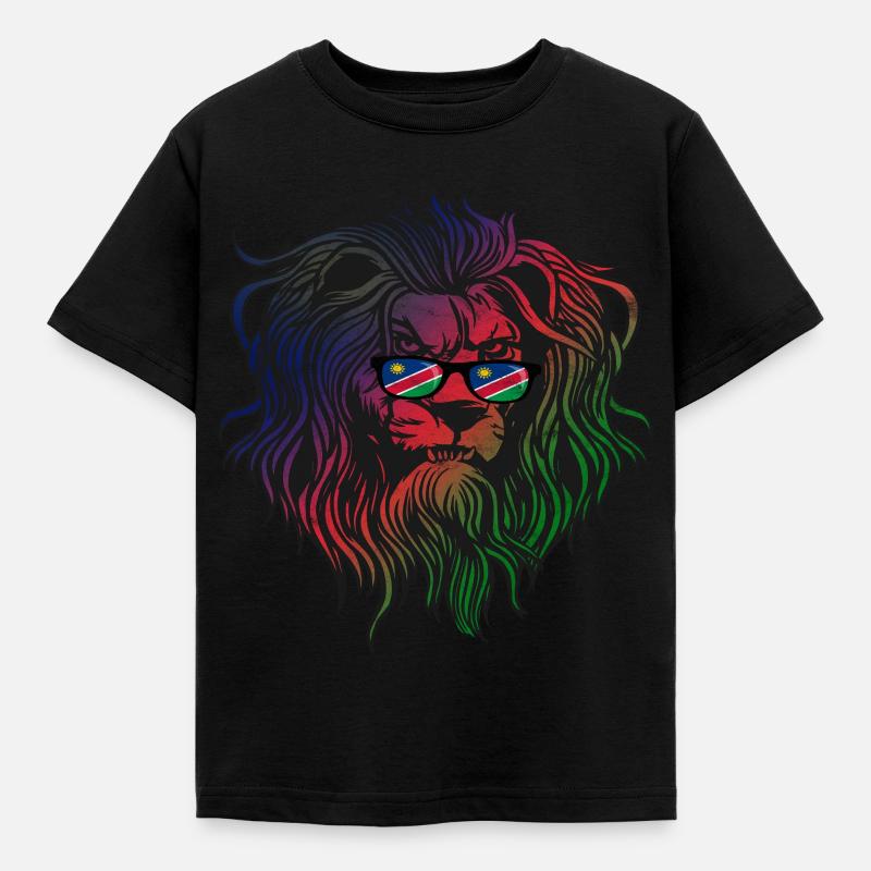 Namibia - Kinder T-Shirt - Schwarz