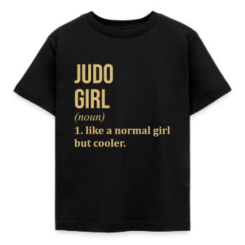Judo - Kinder T-Shirt - Schwarz - Vorne - AI Model Kid Female (0cm)