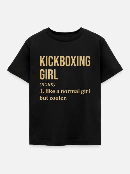 Kickboxen Kickboxen Kickboxen Kickboxen - Kinder T-Shirt - Schwarz