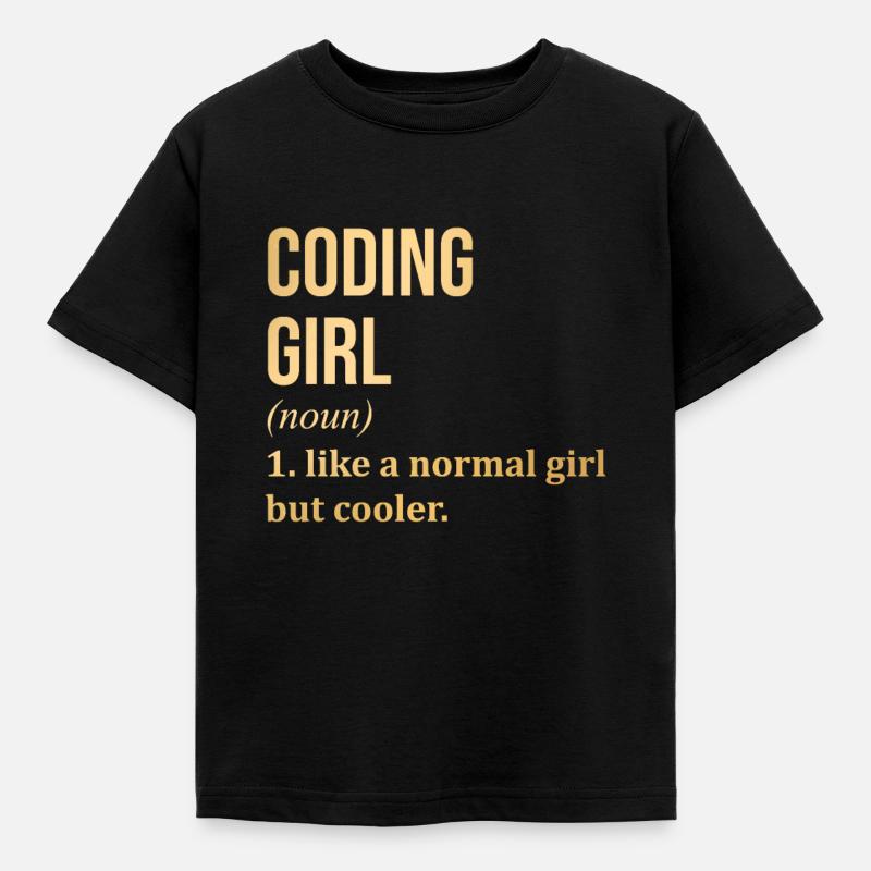 Codierung - Kinder T-Shirt - Schwarz
