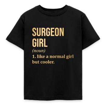 chirurgien - T-shirt Enfant - noir - Devant - AI Model Kid Female (0cm)