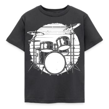 Percussion - T-shirt Enfant - charbon - Devant - AI Model Kid Female (0cm)