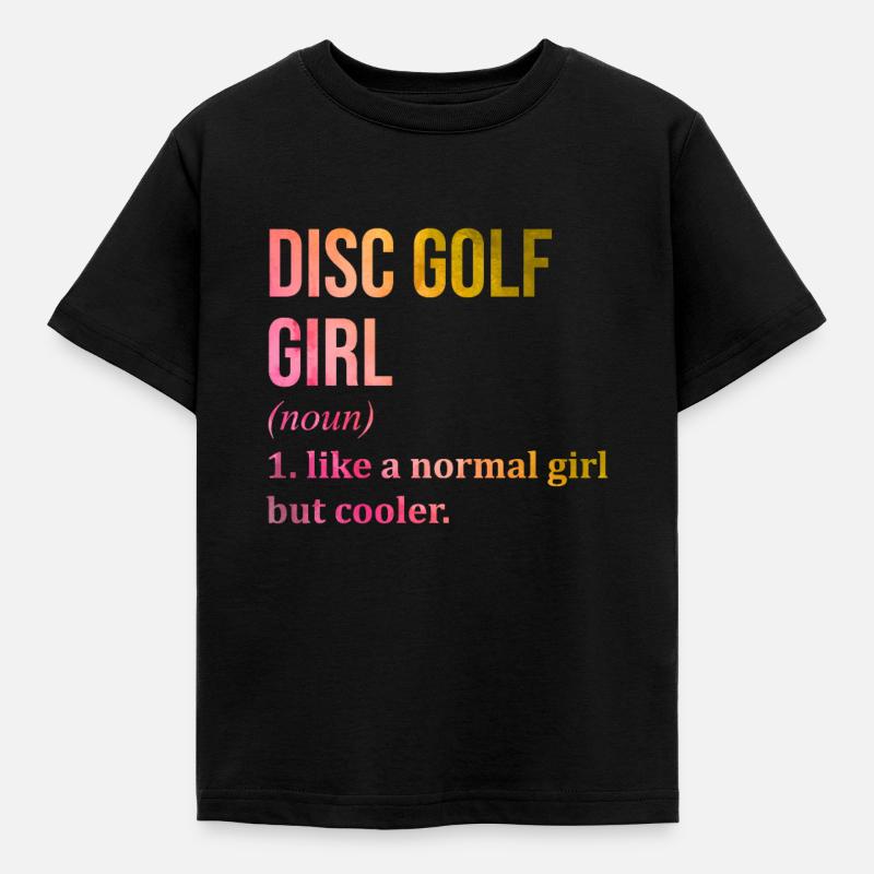 Disc Golf - Kids' T-Shirt - black