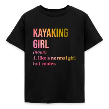 Kayak - T-shirt Enfant - noir - Devant - AI Model Kid Female (0cm)