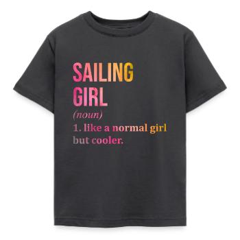Matrose - Kinder T-Shirt - Dunkelgrau - Vorne - AI Model Kid Female (0cm)