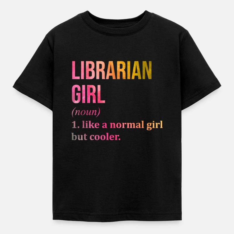 bibliothèque - T-shirt Enfant - noir