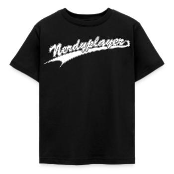 NERDY forever - Nerdyplayer - Kinder T-Shirt - Schwarz - Vorne - AI Model Kid Female (0cm)