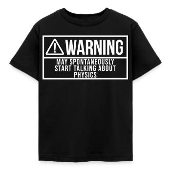 Physik Physik Physik Physik - Kinder T-Shirt - Schwarz - Vorne - AI Model Kid Female (0cm)