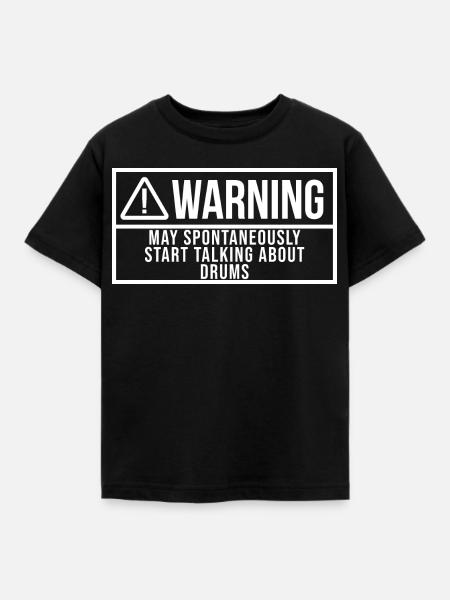 Trommel Trommel Trommel - Kinder T-Shirt - Schwarz