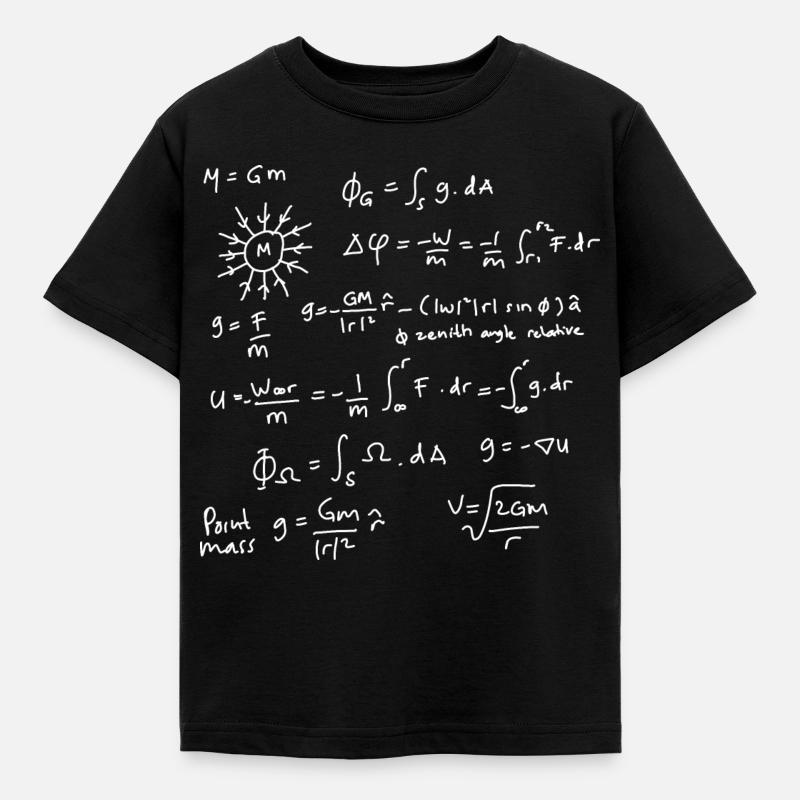 Les équations de la physique déchaînées - T-shirt Enfant - noir