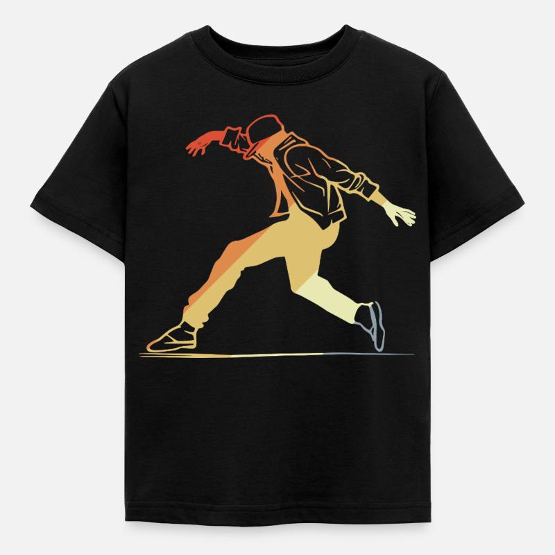 Breakdance retrò - Maglietta per bambini - nero