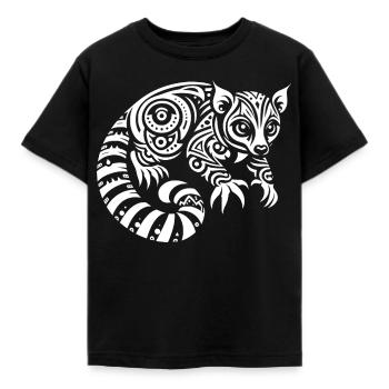 Kinkajou tribal - T-shirt Enfant - noir - Devant - AI Model Kid Female (0cm)