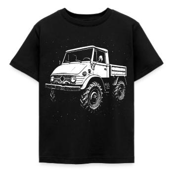 Kraftpaket mit Kultstatus - Kinder T-Shirt - Schwarz - Vorne - AI Model Kid Female (0cm)