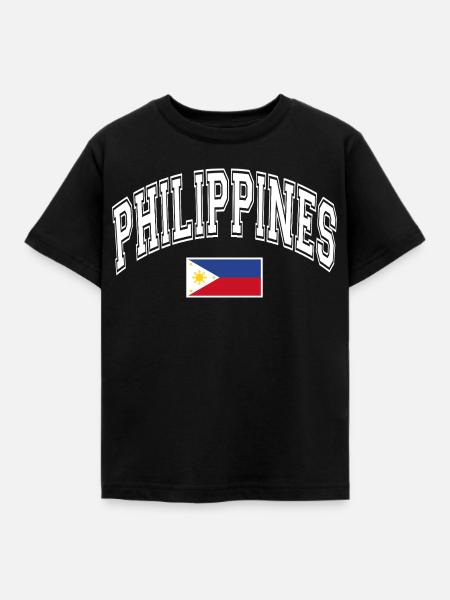 Philippinen Flagge - Kinder T-Shirt - Schwarz