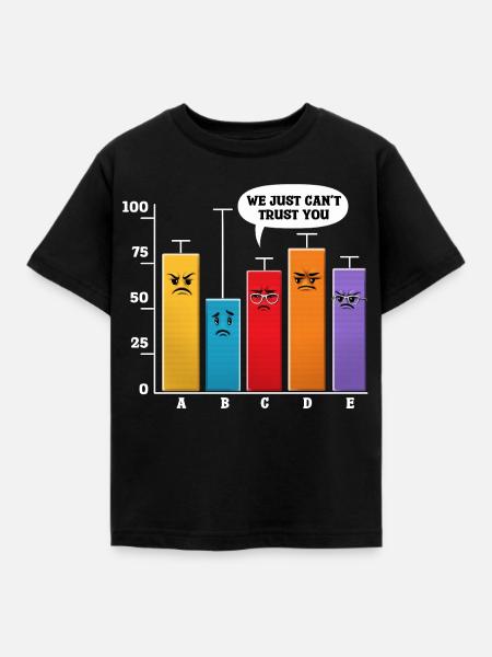 Data Science-Analyse - Kinder T-Shirt - Schwarz
