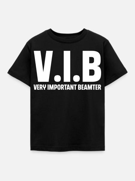 Beamter - Kinder T-Shirt - Schwarz