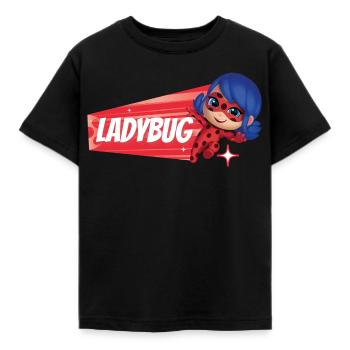 Talking Tom & Friends X Miraculous Ladybug  - T-shirt Enfant - noir - Devant - AI Model Kid Female (0cm)