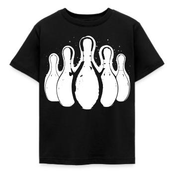 Bowling - Kinder T-Shirt - Schwarz - Vorne - AI Model Kid Female (0cm)