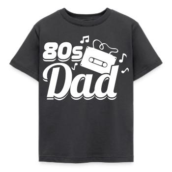 Papa des années 80 - T-shirt Enfant - charbon - Devant - AI Model Kid Female (0cm)