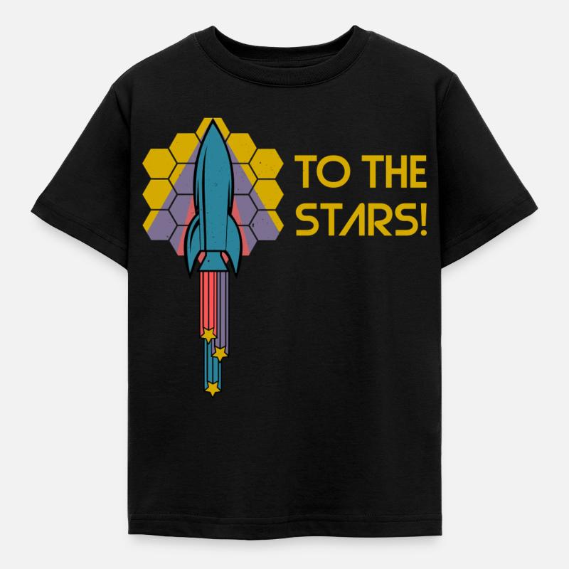 Aux étoiles ! - T-shirt Enfant - noir