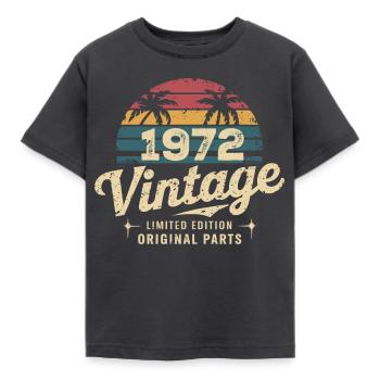 Großartig seit 1972 Geburtstagsgeschenk 1972 - Kinder T-Shirt - Dunkelgrau - Vorne - AI Model Kid Female (0cm)