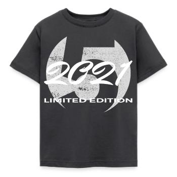 5th Birthday 2021 Boys and Girls Gift - Kids' T-Shirt - dark grey - Front - AI Model Kid Female (0cm)