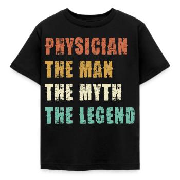 Arzt Mythos Legende Shirt - Kinder T-Shirt - Schwarz - Vorne - AI Model Kid Female (0cm)