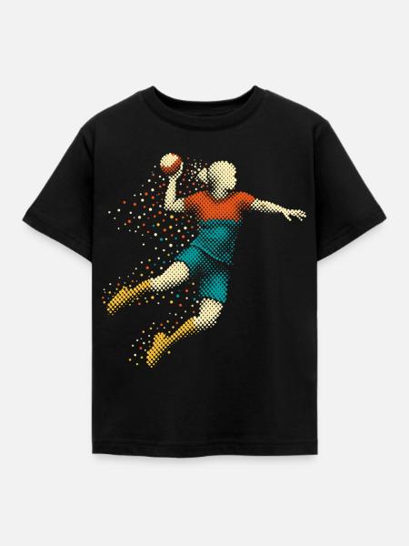 handball mädchen - Kinder T-Shirt - Schwarz