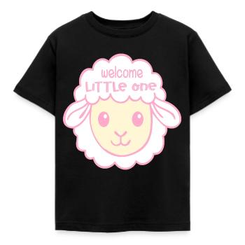Willkommen Baby-Geburtsschafe - Kinder T-Shirt - Schwarz - Vorne - AI Model Kid Female (0cm)
