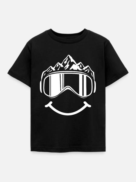 Snowboarden - Kinder T-Shirt - Schwarz
