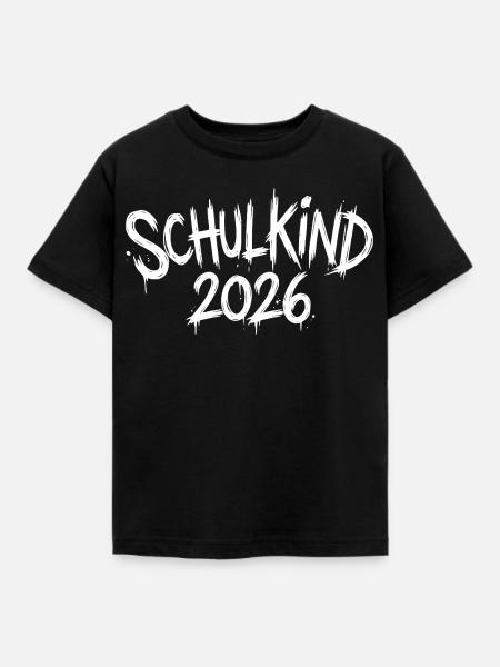 Schulkind 2026 - Kinder T-Shirt - Schwarz