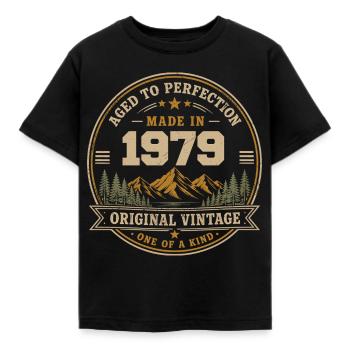 1979 Retro 1979 Vintage 1979 Geschenk 1979 - Kinder T-Shirt - Schwarz - Vorne - AI Model Kid Female (0cm)