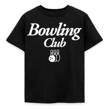 Bowling Club - Kinder T-Shirt - Schwarz - Vorne - AI Model Kid Female (0cm)