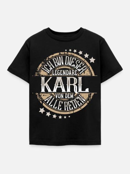 Karl - Kinder T-Shirt - Schwarz