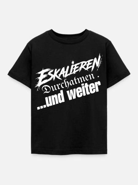 Einfach Weitermachen - Kinder T-Shirt - Schwarz