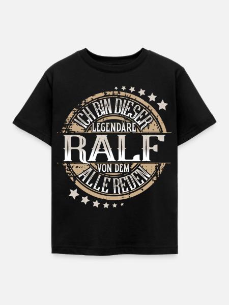 Ralf - Kinder T-Shirt - Schwarz