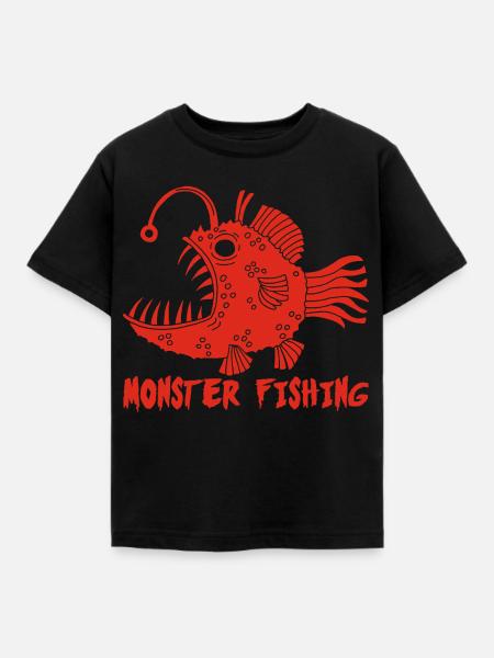 Goldfisch der Tiefe - Kinder T-Shirt - Schwarz