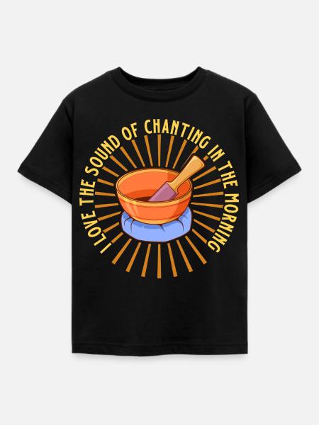 Morgenklang - Meditation mit Mantra - Kinder T-Shirt - Schwarz