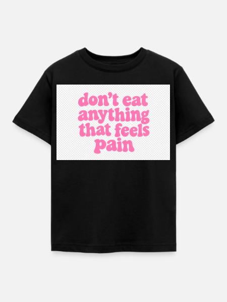 Werde vegan und rette die Tiere - Kinder T-Shirt - Schwarz