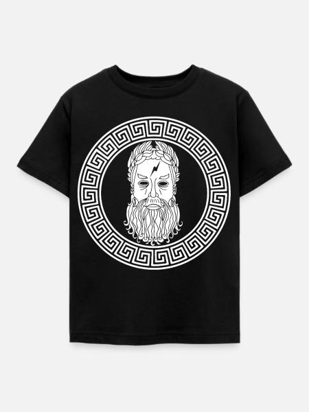 Gott der Mythologie (Weiß) - Kinder T-Shirt - Schwarz