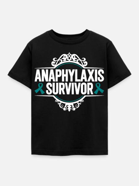 Anaphylaxie Überlebende - Kinder T-Shirt - Schwarz