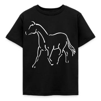 Carne di cavallo - Maglietta per bambini - nero - Fronte - AI Model Kid Female (0cm)