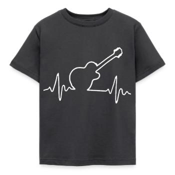 Gitarist - Kinderen T-shirt - antraciet - Voor - AI Model Kid Female (0cm)